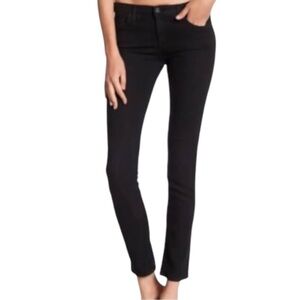 AG Adriano Goldschmied jeans black STILT cigarette jean Stretchy raw hem 26R
C